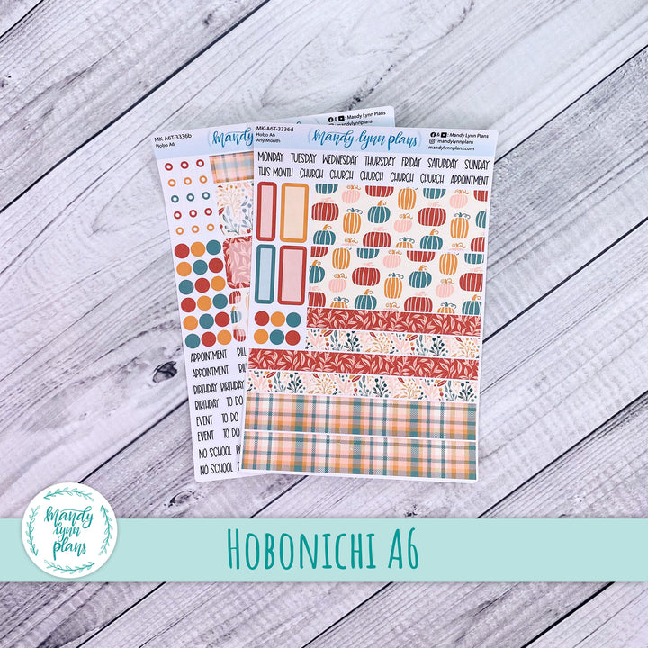 Any Month Hobonichi A6 Monthly Kit || Boho Fall || MK-A6T-3336