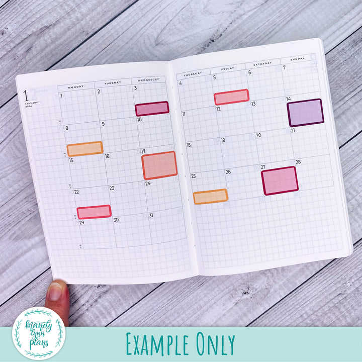 A6 Common Planner || Large Labels