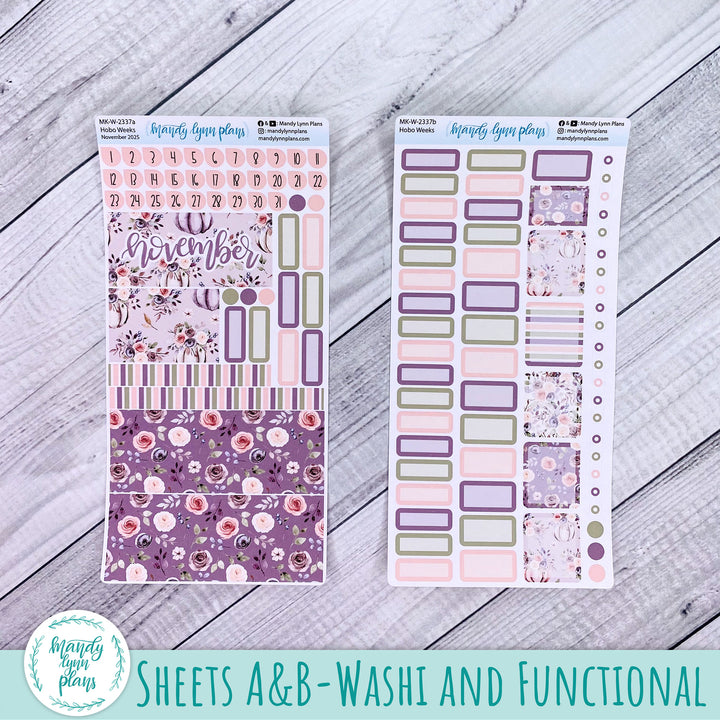 Hobonichi Weeks November 2025 Monthly Kit || Autumn Floral || MK-W-2337