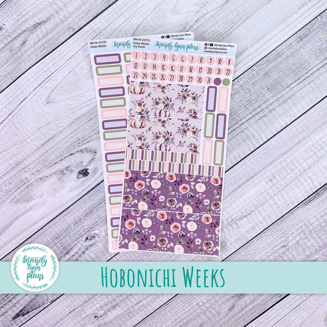 Any Month Hobonichi Weeks Monthly Kit || Autumn Floral || MK-W-2337