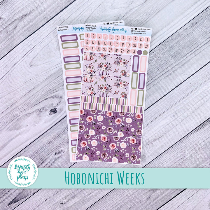 Any Month Hobonichi Weeks Monthly Kit || Autumn Floral || MK-W-2337