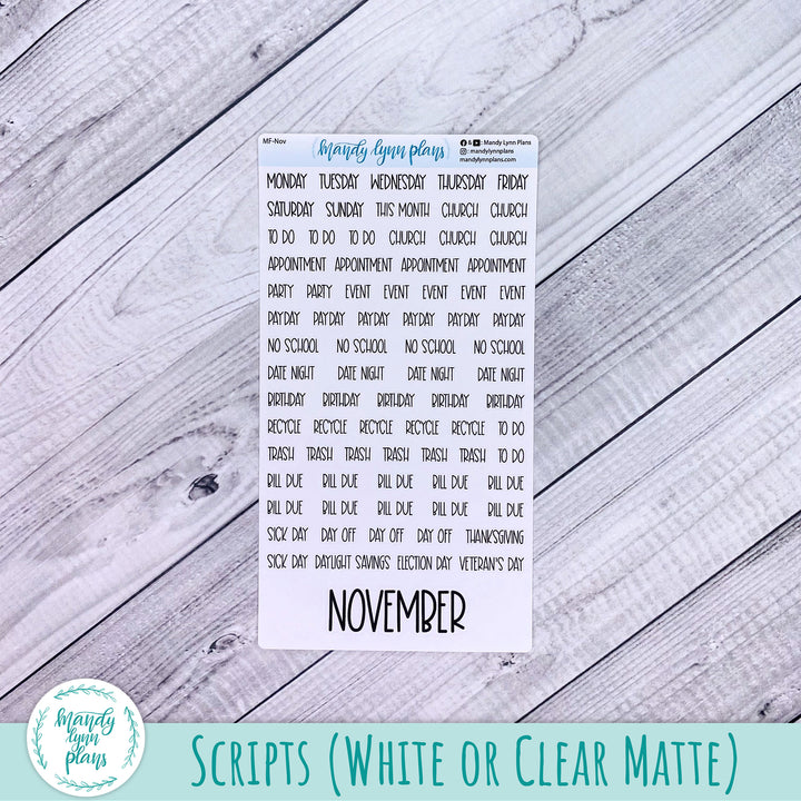 EC A5 November Monthly Kit || Abstract Botanicals || MK-EC5-335