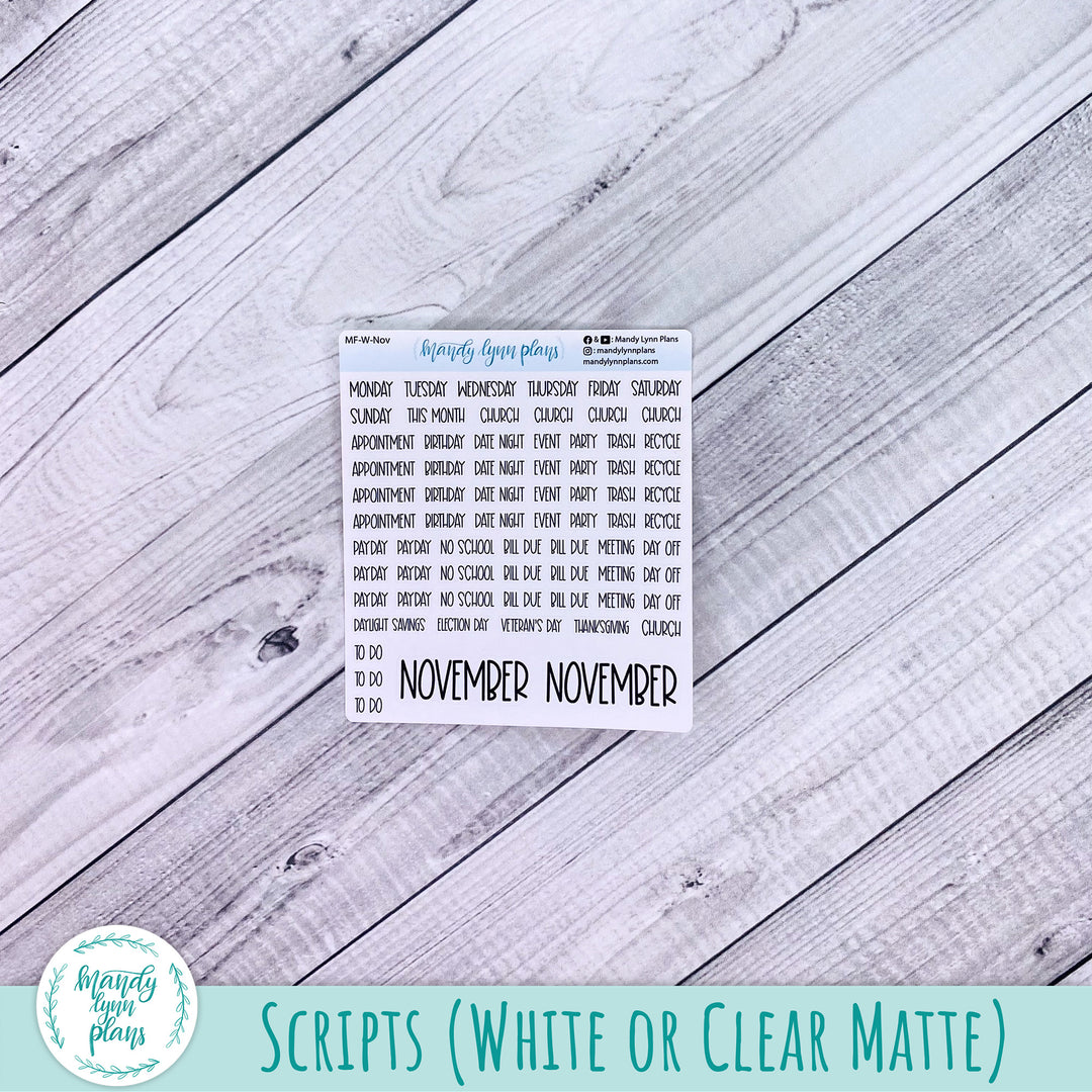 Hobonichi Weeks November 2025 Monthly Kit || Abstract Botanicals || MK-W-2335