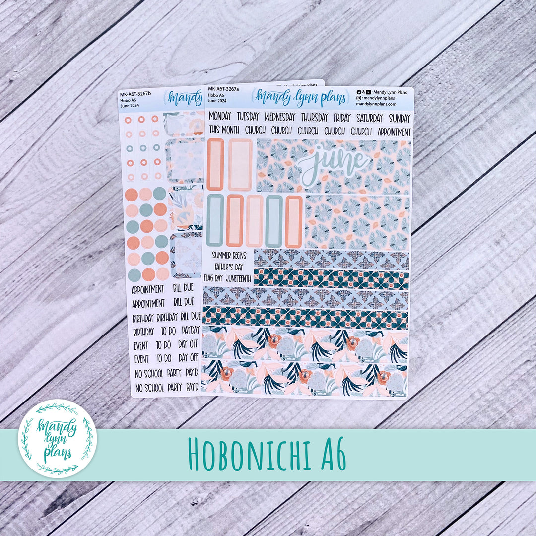 Hobonichi A6 June 2024 Monthly Kit || Hawaiian Breeze || MK-A6T-3267