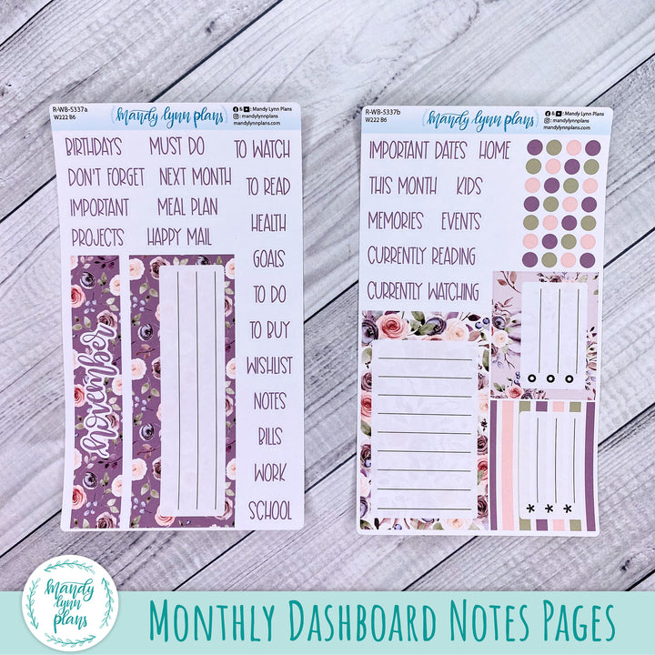 November 2025 Wonderland 222 Dashboard || Autumn Floral || 337
