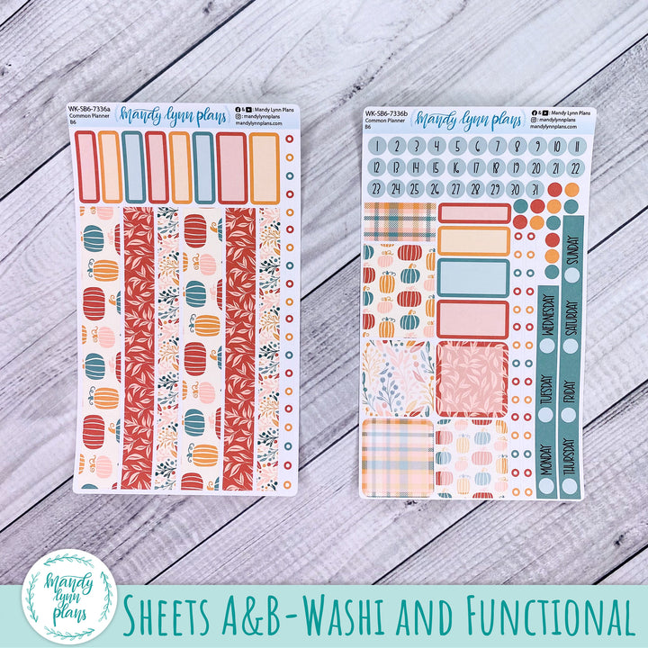 A5, B6, N1 & N2 Common Planner Weekly Kit || Boho Fall || 336