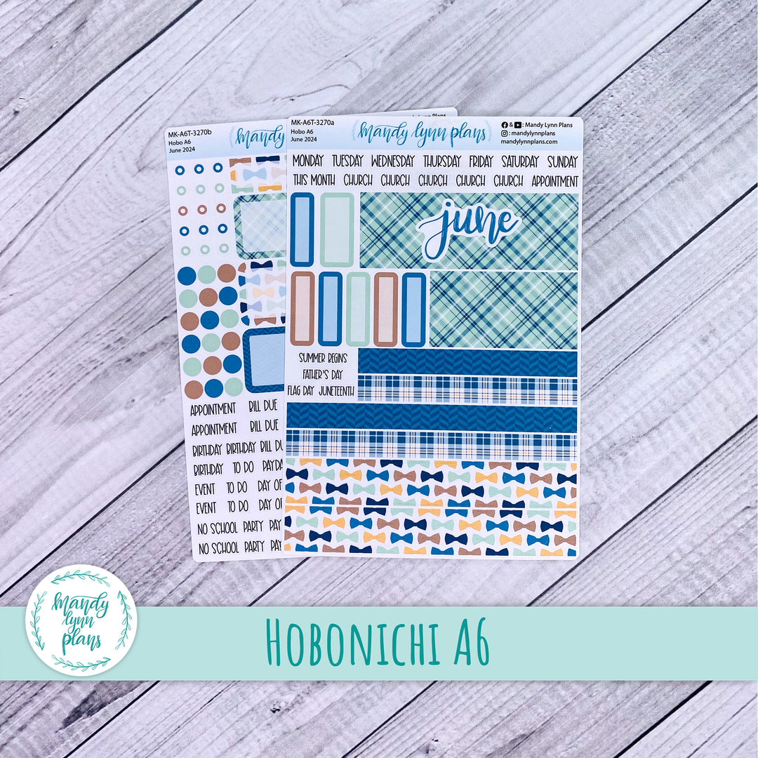 Hobonichi A6 June 2024 Monthly Kit || Father's Day || MK-A6T-3270