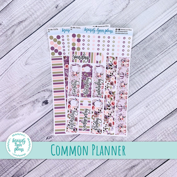B6 Daily Kit || Autumn Floral || DL-B6-7337