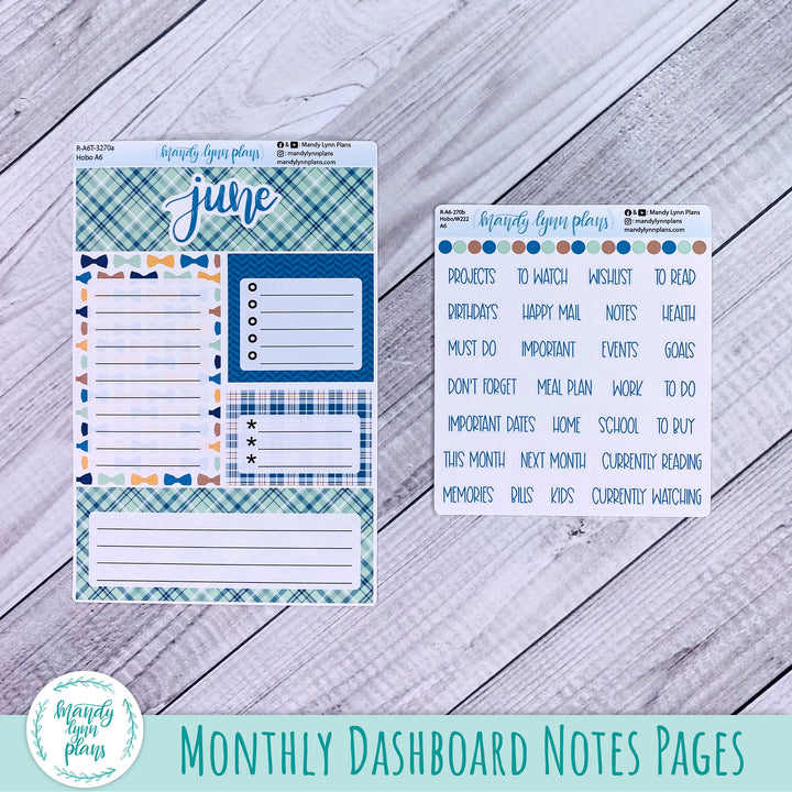 June A6 Hobonichi Dashboard || Father's Day || R-A6T-3270