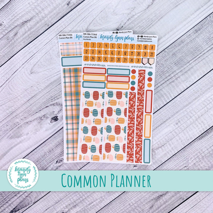 Any Month Common Planner Monthly Kit || Boho Fall || 336