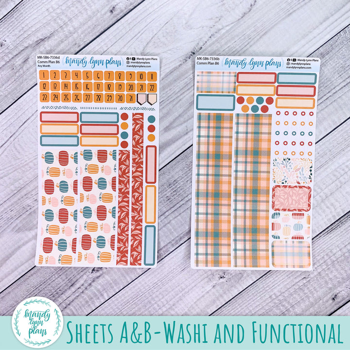 Any Month Common Planner Monthly Kit || Boho Fall || 336