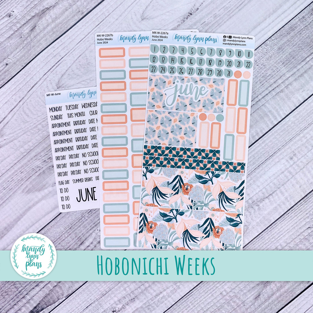 Hobonichi Weeks June 2024 Monthly Kit || Hawaiian Breeze || MK-W-2267