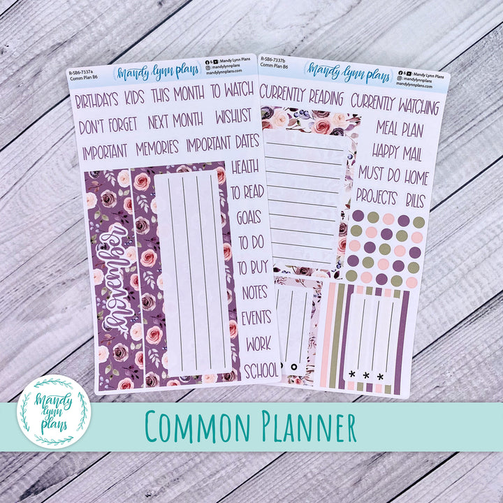 November Common Planner Dashboard || Autumn Floral || 337