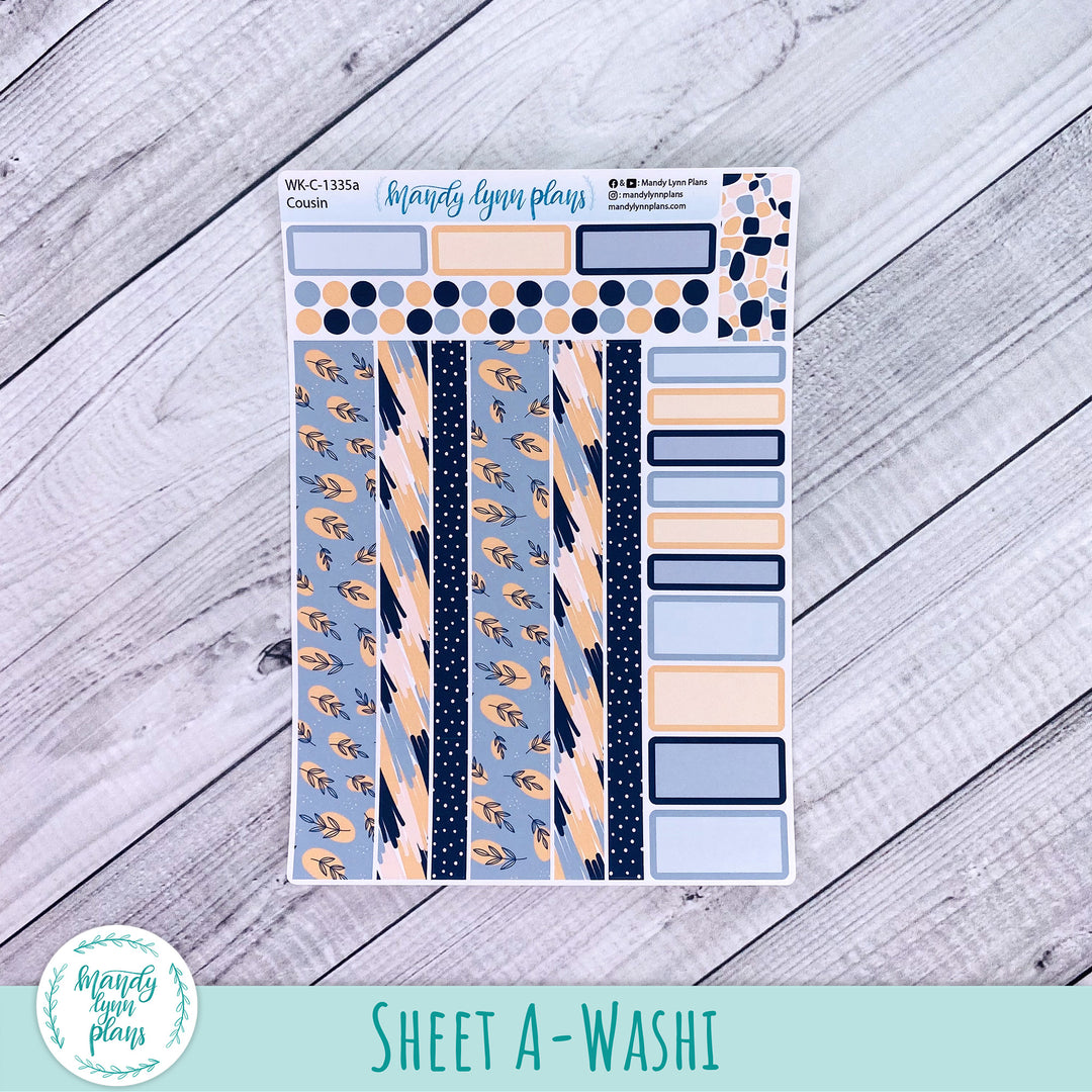 Hobonichi Cousin Weekly Kit || Abstract Botanicals || WK-C-1335