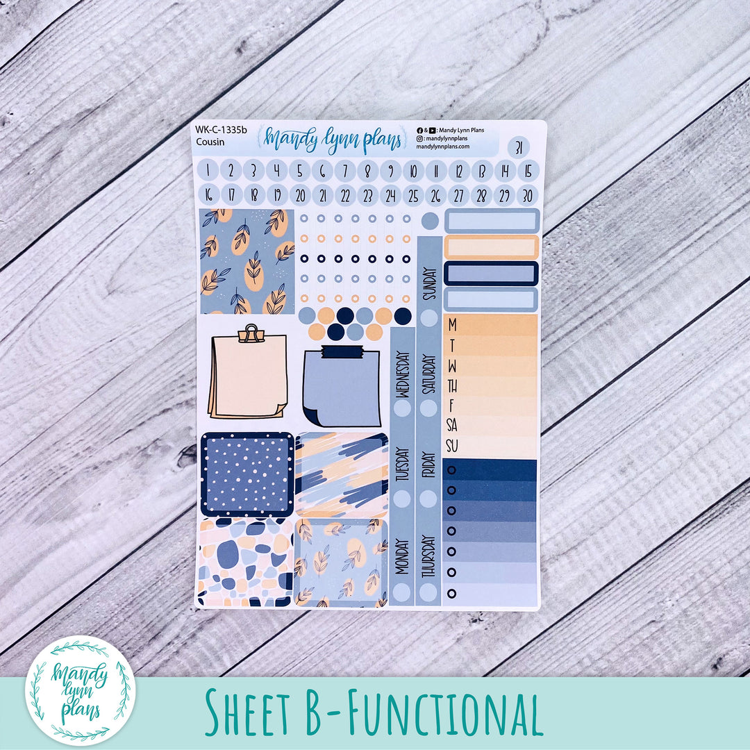 Hobonichi Cousin Weekly Kit || Abstract Botanicals || WK-C-1335