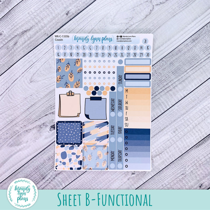 Hobonichi Cousin Weekly Kit || Abstract Botanicals || WK-C-1335