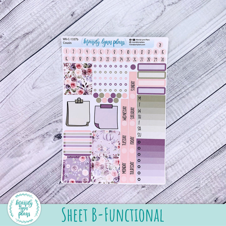 Hobonichi Cousin Weekly Kit || Autumn Floral || WK-C-1337