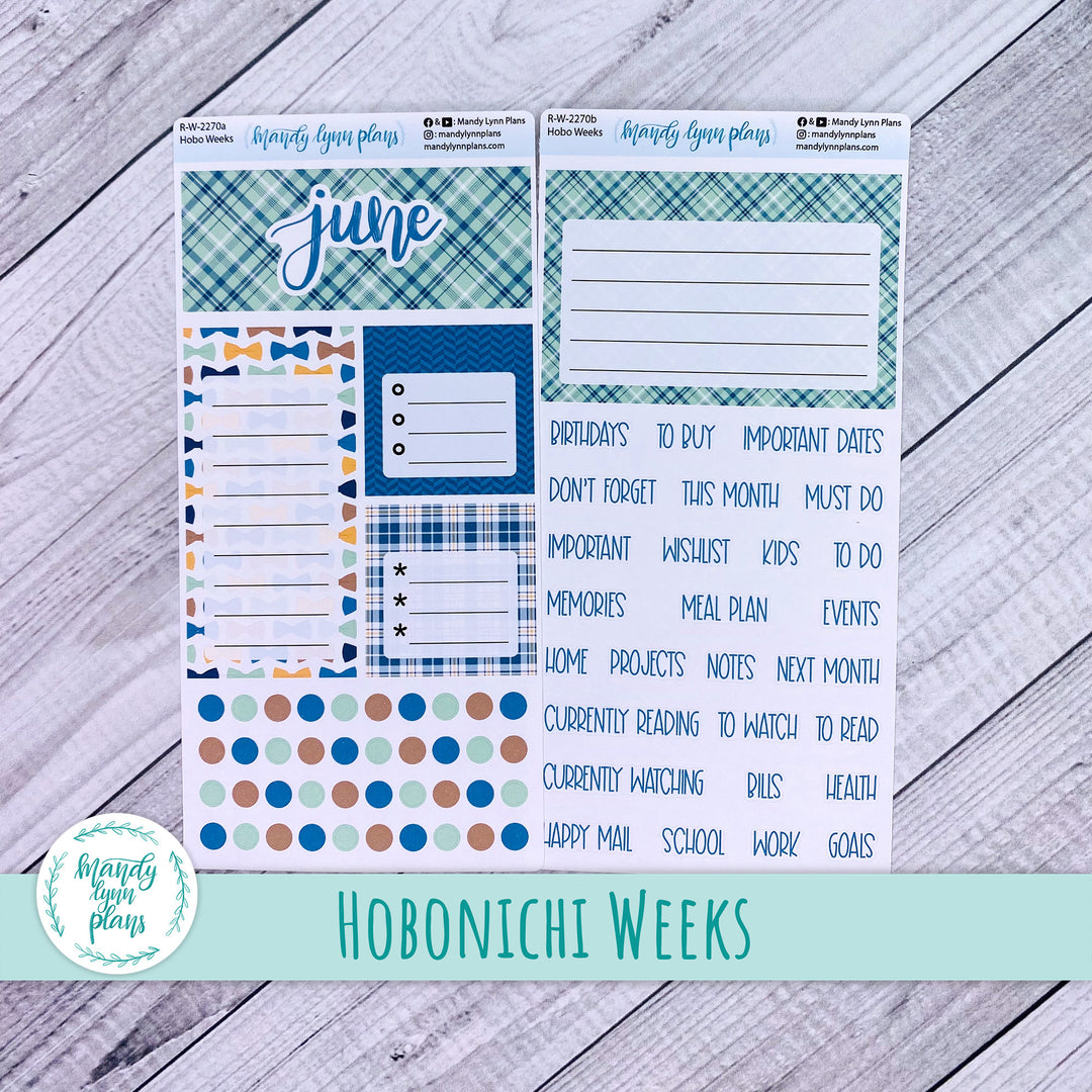 June Hobonichi Weeks Dashboard || Father's Day || R-W-2270