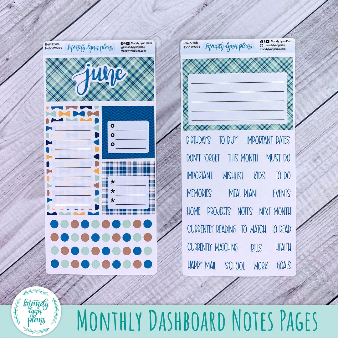 June Hobonichi Weeks Dashboard || Father's Day || R-W-2270