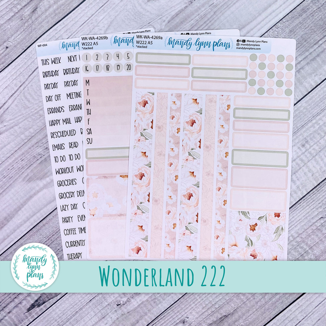 2024  Wonderland 222 Weekly Kit || Peonies || 269