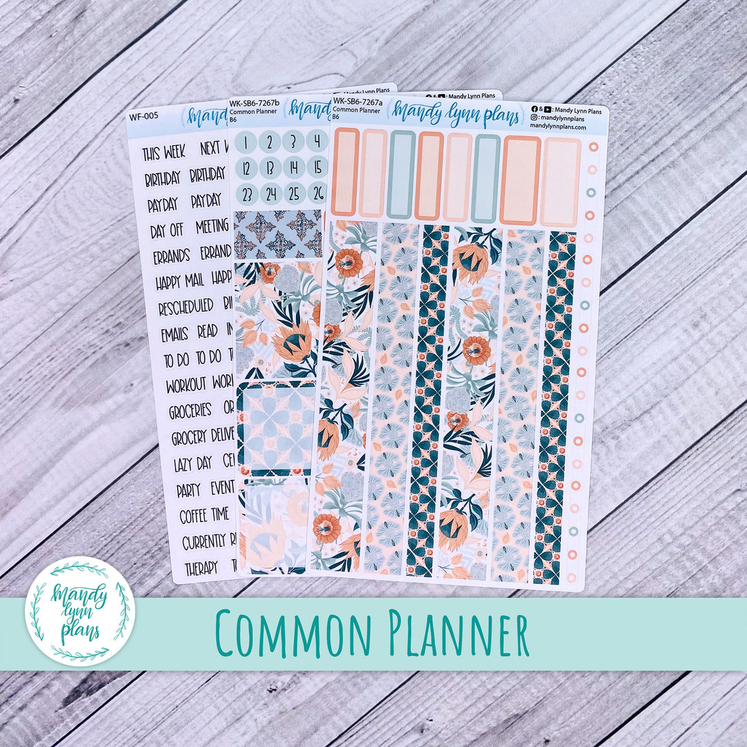 A5, B6, N1 & N2 Common Planner Weekly Kit || Hawaiian Breeze || 267