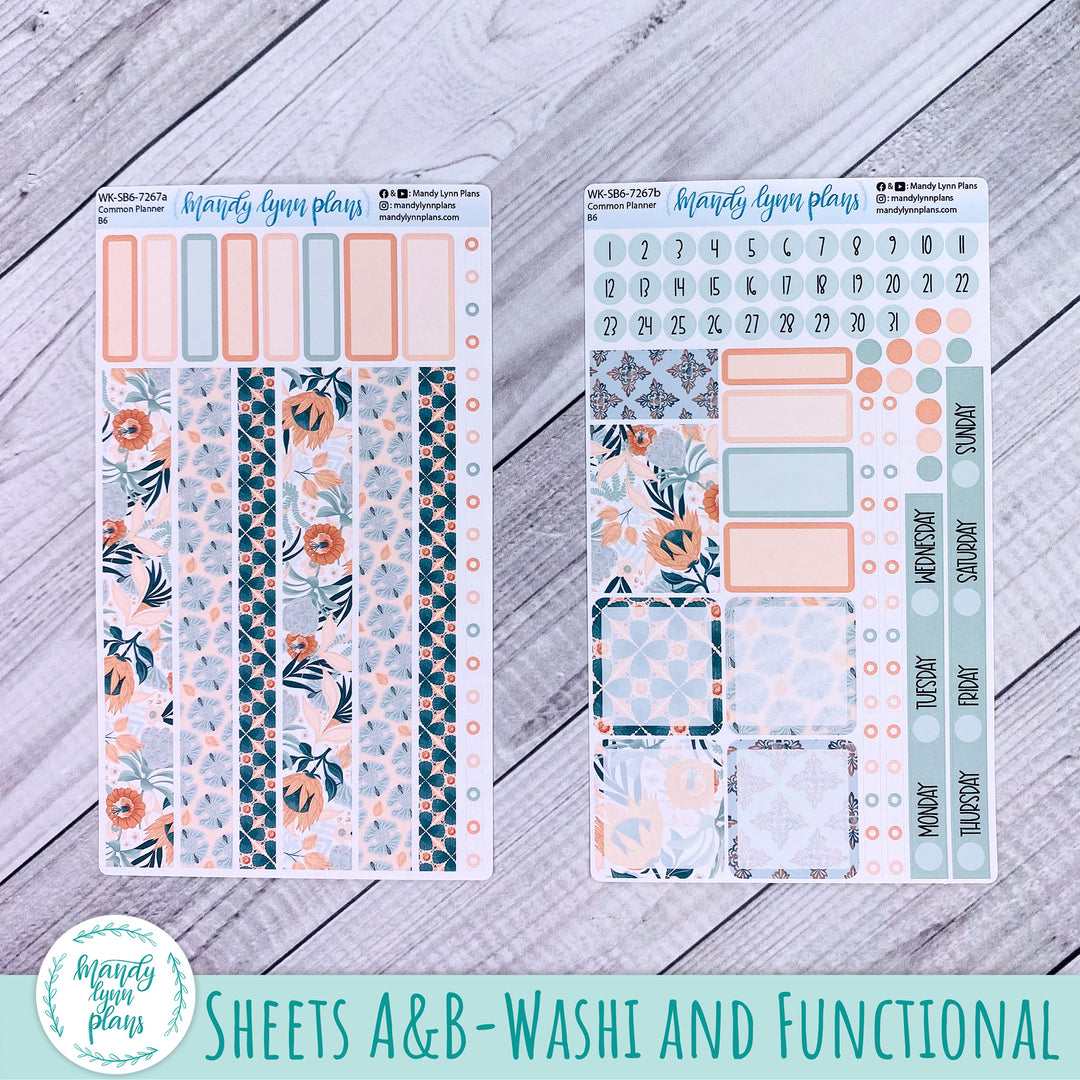 A5, B6, N1 & N2 Common Planner Weekly Kit || Hawaiian Breeze || 267