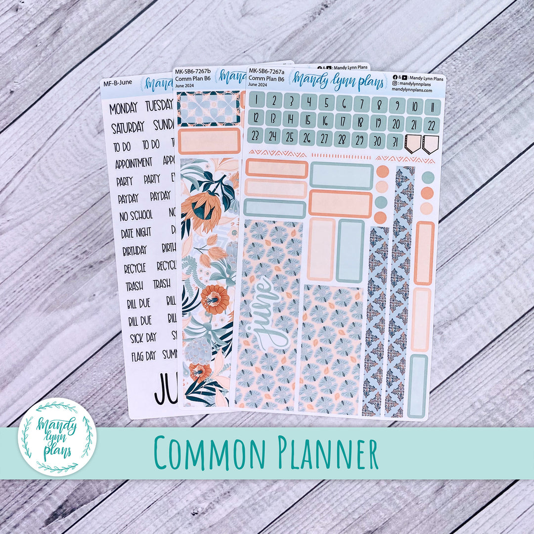 June 2024 Common Planner Monthly Kit || Hawaiian Breeze || 267