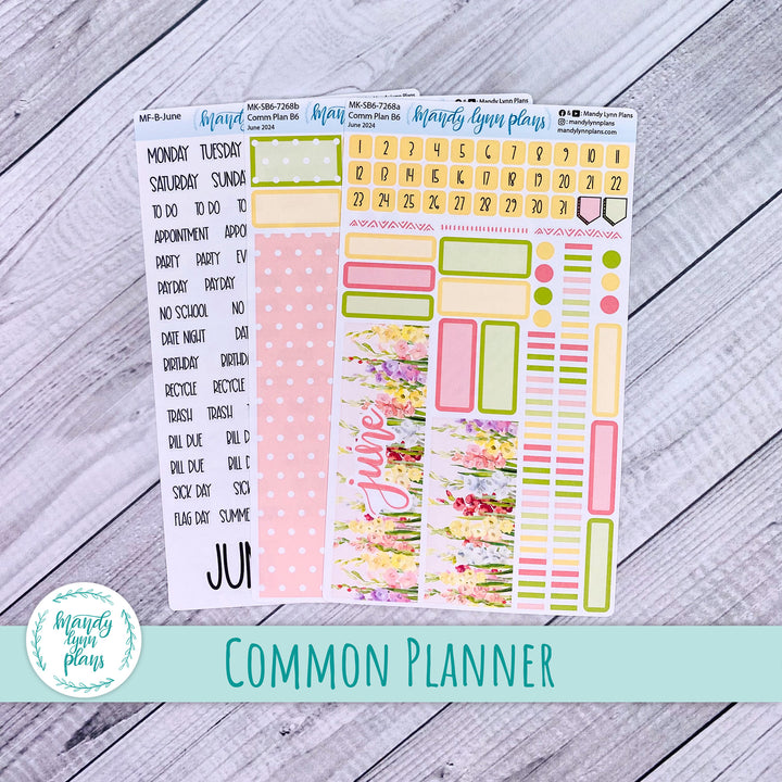 June 2024 Common Planner Monthly Kit || Gladiolus || 268