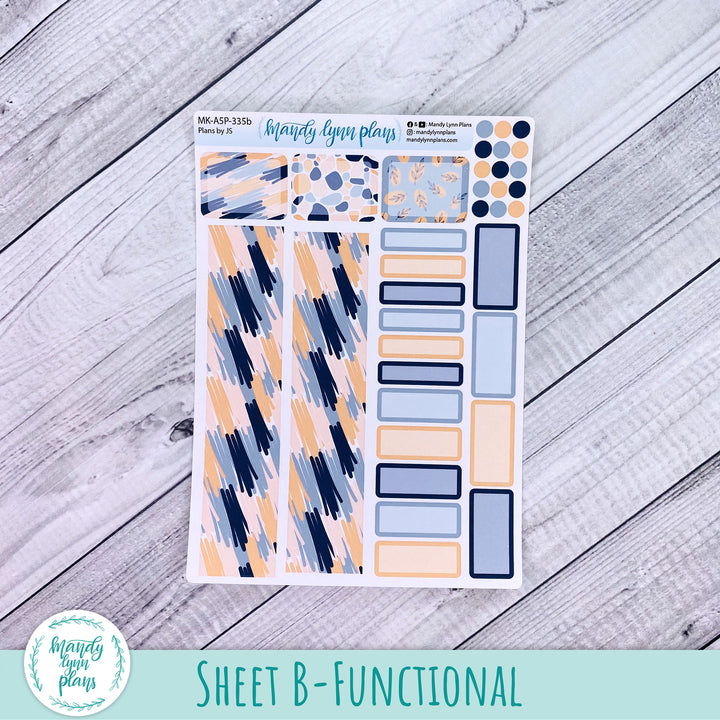 Any Month Plans by Just Scribble Monthly Kit || Abstract Botanicals || MK-A5P-335
