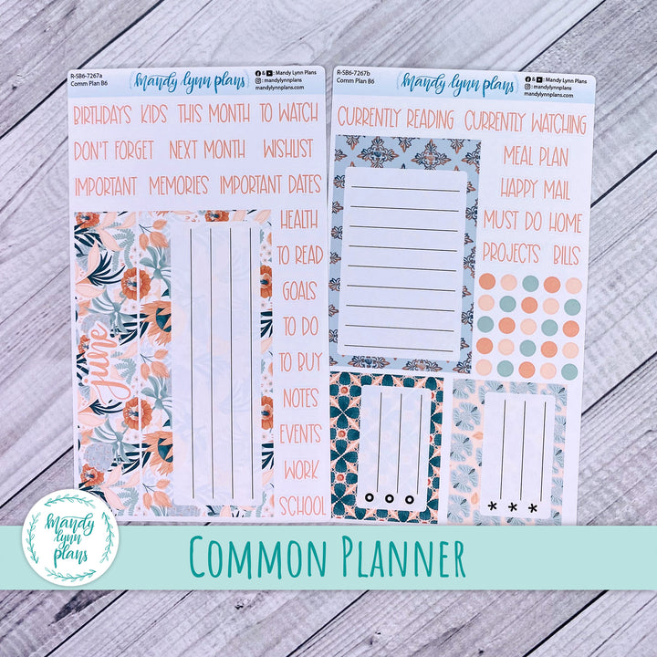 June Common Planner Dashboard || Hawaiian Breeze || 267