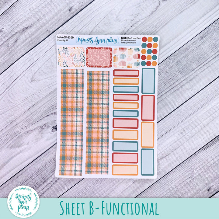 Any Month Plans by Just Scribble Monthly Kit || Boho Fall || MK-A5P-336