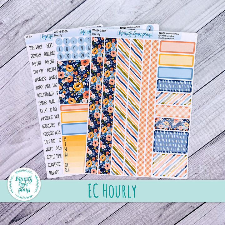 EC Hourly Weekly Kit || Navy Bold Bloom || WK-H-338