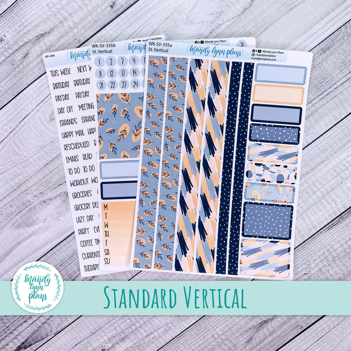 Standard Vertical Weekly Kit || Abstract Botanicals || WK-SV-335