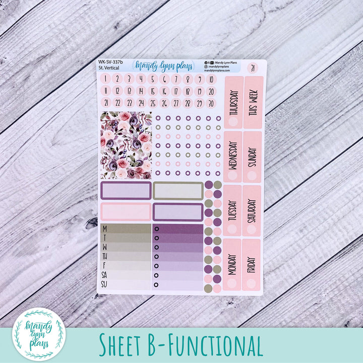 Standard Vertical Weekly Kit || Autumn Floral || WK-SV-337