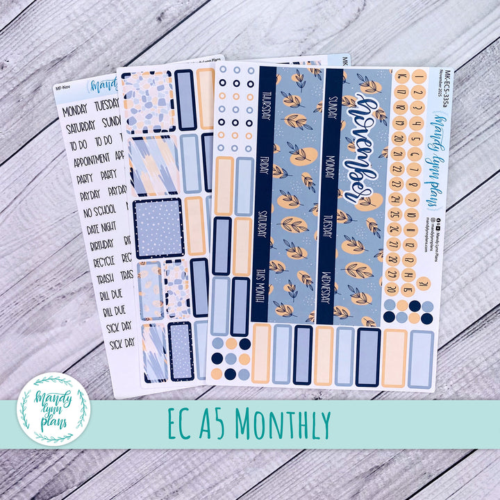 EC A5 November Monthly Kit || Abstract Botanicals || MK-EC5-335