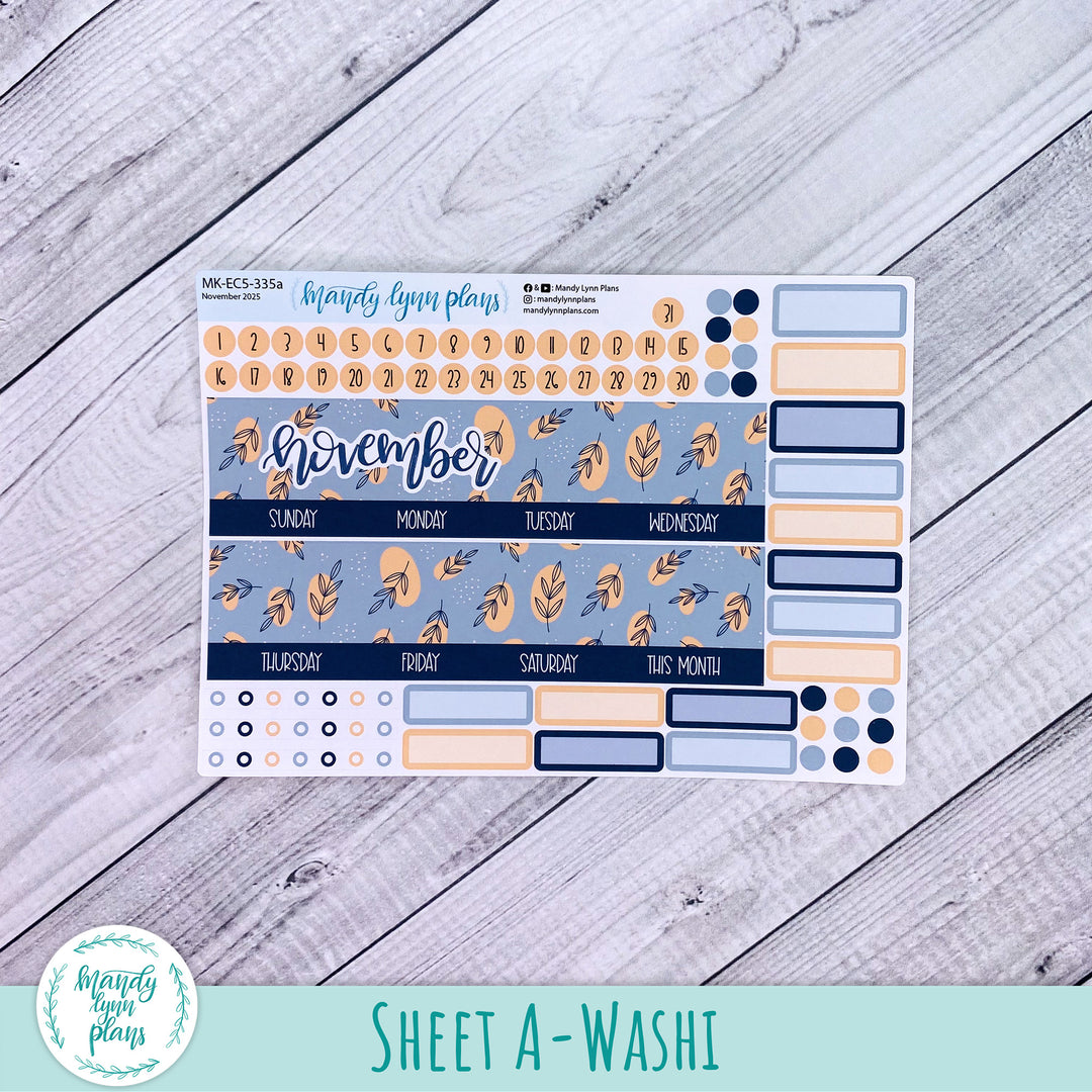 EC A5 November Monthly Kit || Abstract Botanicals || MK-EC5-335