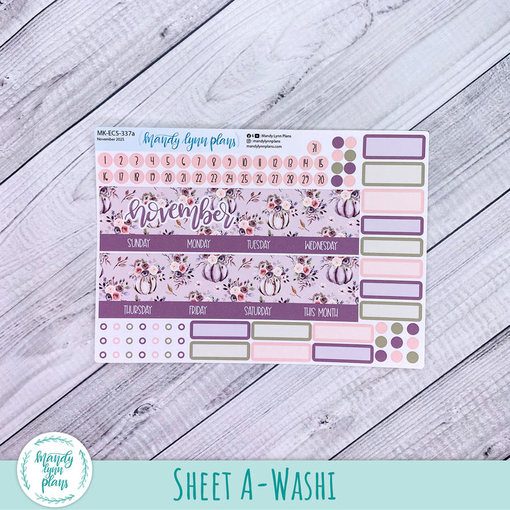 EC A5 November Monthly Kit || Autumn Floral || MK-EC5-337