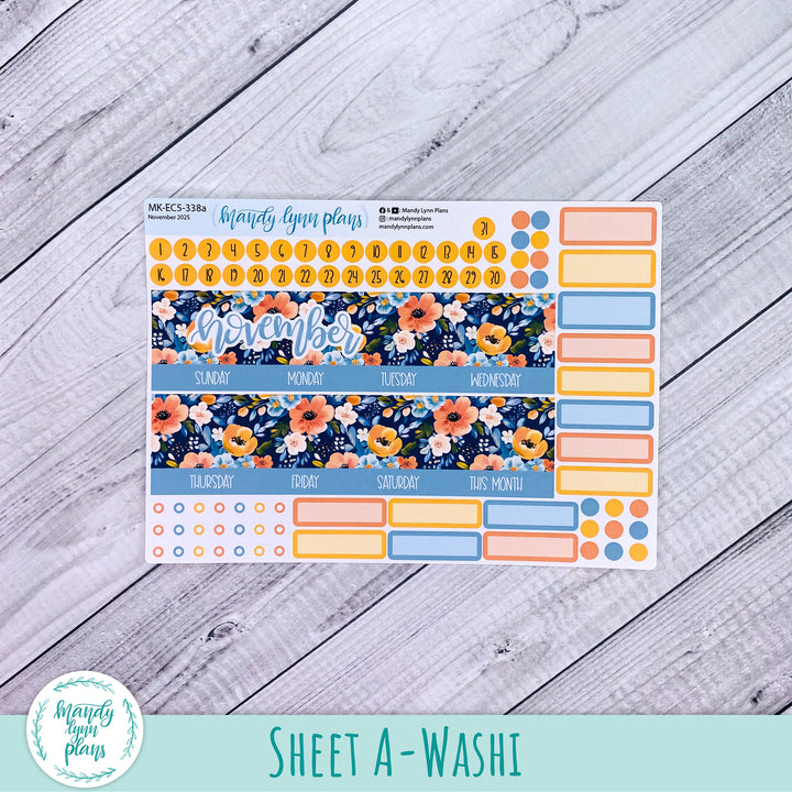 EC A5 November Monthly Kit || Navy Bold Bloom || MK-EC5-338