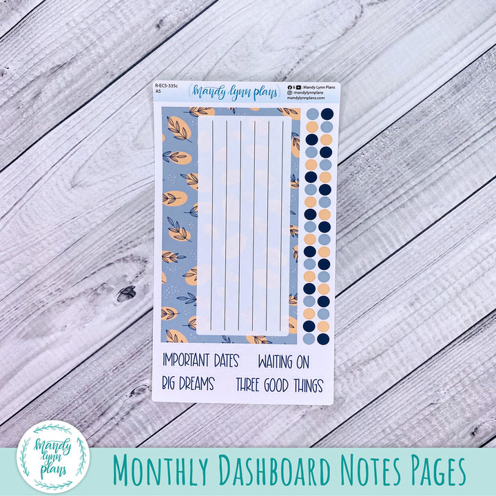 November EC A5 Dashboard Kit || Abstract Botanicals || R-EC5-335