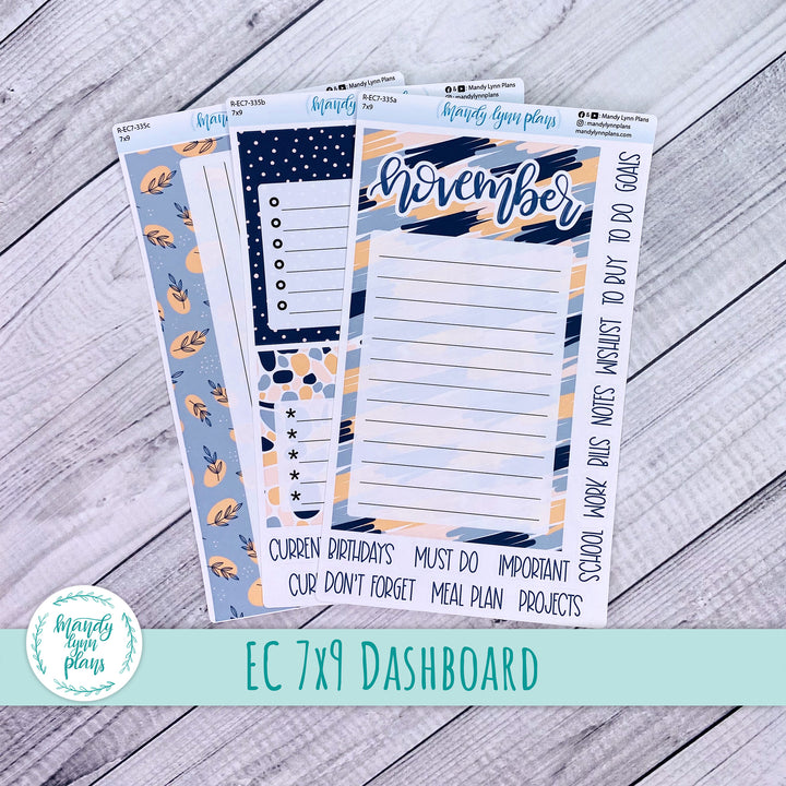 November EC 7x9 Dashboard Kit || Abstract Botanicals || R-EC7-335