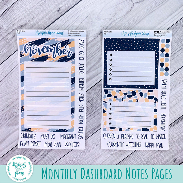 November EC 7x9 Dashboard Kit || Abstract Botanicals || R-EC7-335