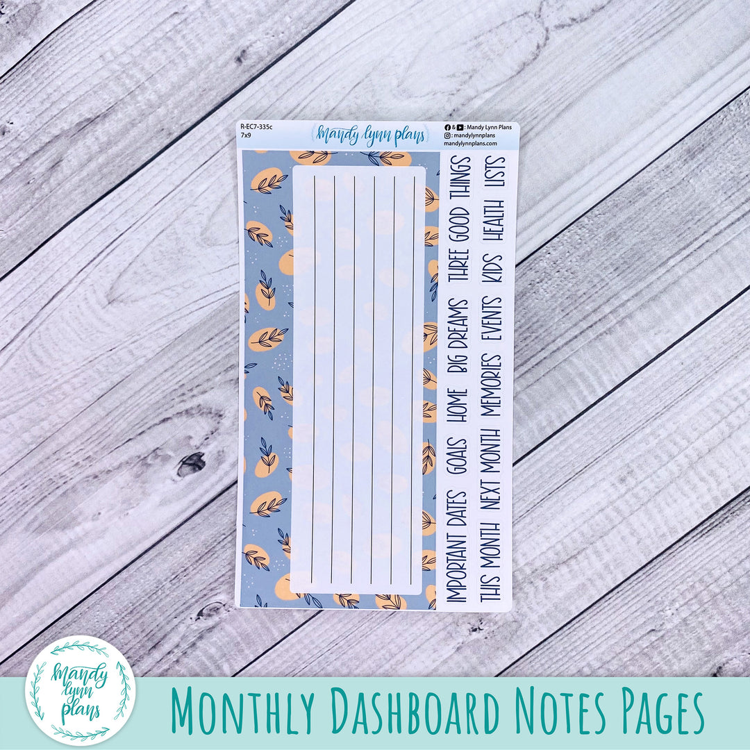 November EC 7x9 Dashboard Kit || Abstract Botanicals || R-EC7-335