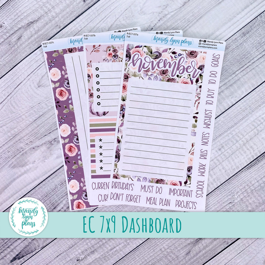 November EC 7x9 Dashboard Kit || Autumn Floral || R-EC7-337