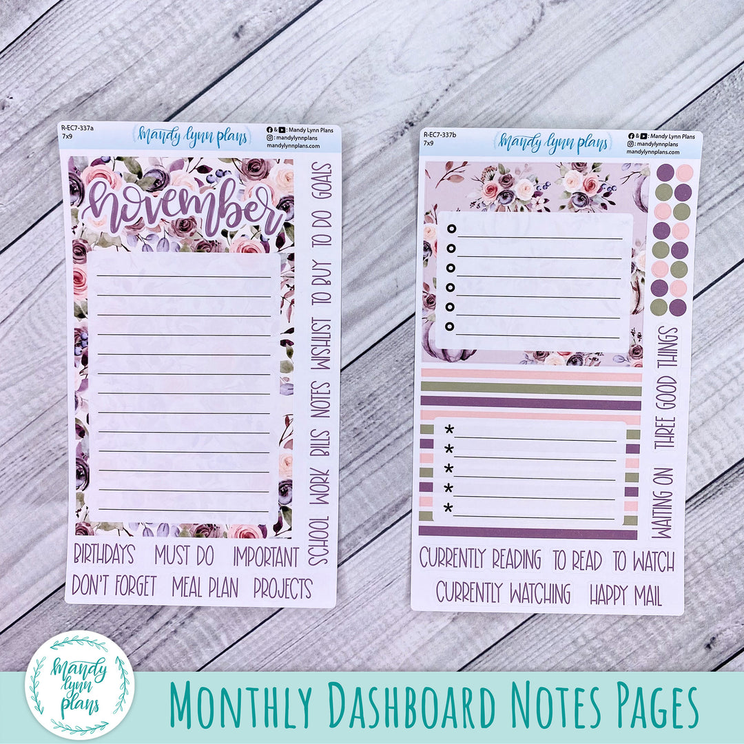 November EC 7x9 Dashboard Kit || Autumn Floral || R-EC7-337