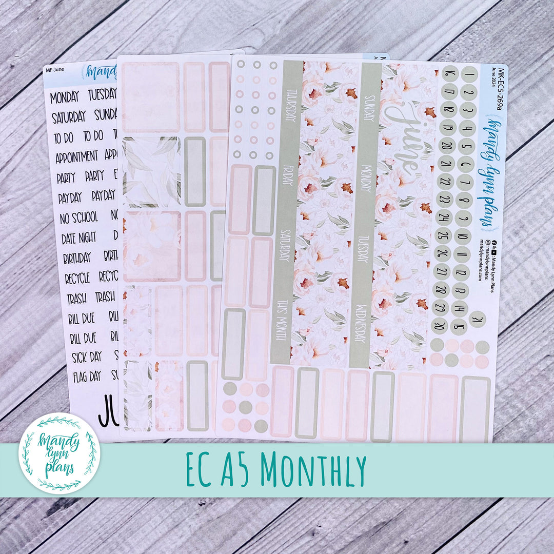 EC A5 June Monthly Kit || Peonies || MK-EC5-269