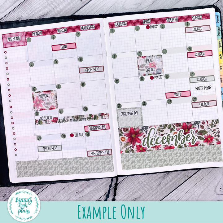 Hobonichi Cousin December 2025 Monthly || Snow Day || MK-C-1342