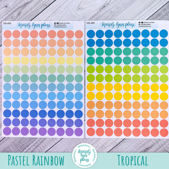 Large Colored Planner Dots