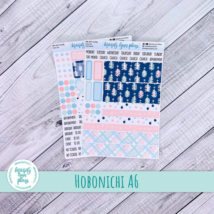 Any Month Hobonichi A6 Monthly Kit || Winter Cheer || MK-A6T-3339