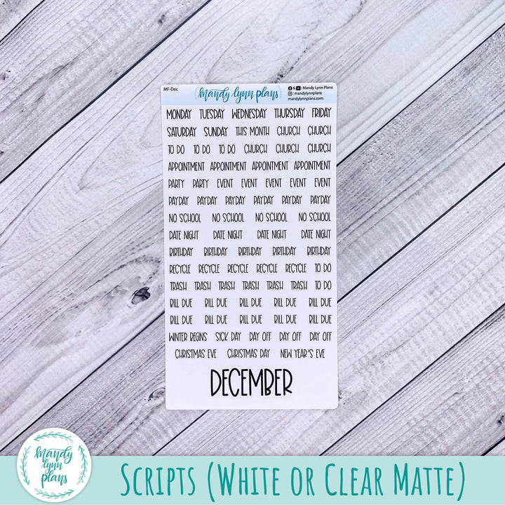 December 2025 Plans by Just Scribble Monthly || Old Fashioned Christmas || MK-A5P-340