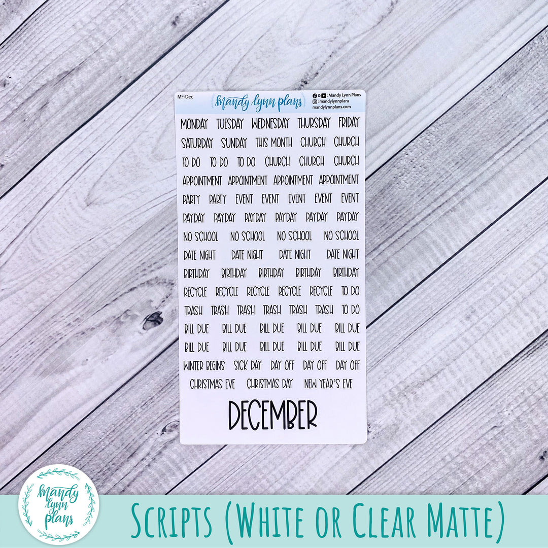 December 2025 Plans by Just Scribble Monthly || Winter Cheer || MK-A5P-339